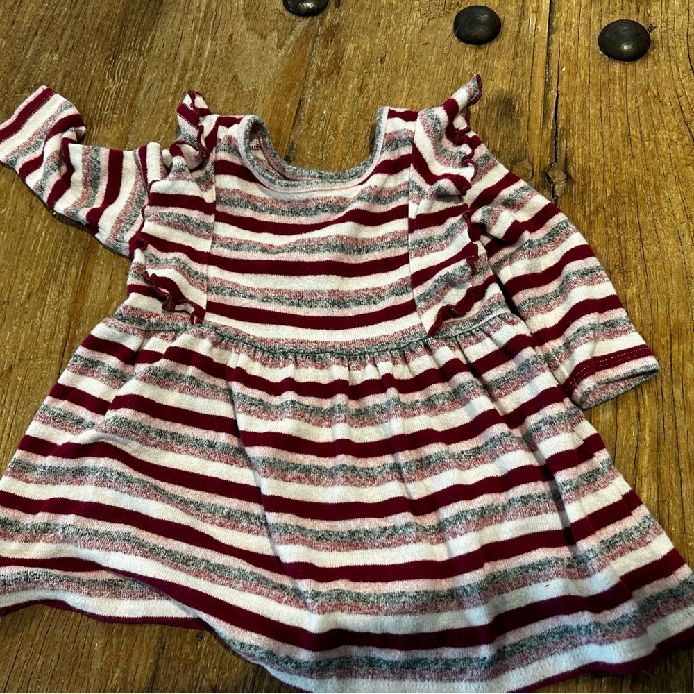 Long sleeve velvet baby dress